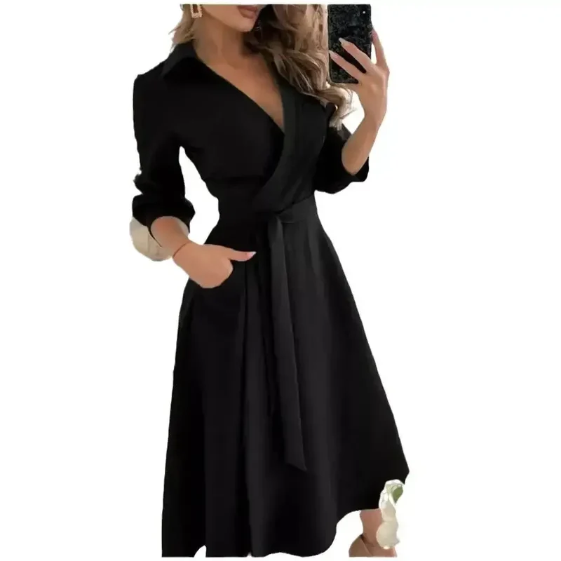 Women's Structured Fabric Blazer Dress | Elegant Tailored Belted Design