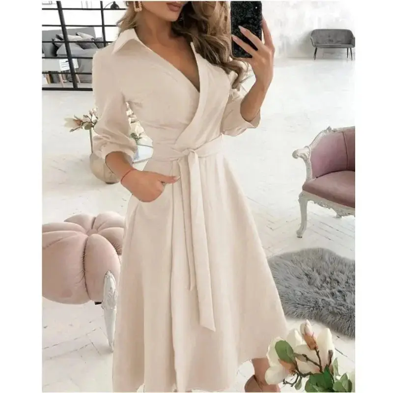 Women's Structured Fabric Blazer Dress | Elegant Tailored Belted Design