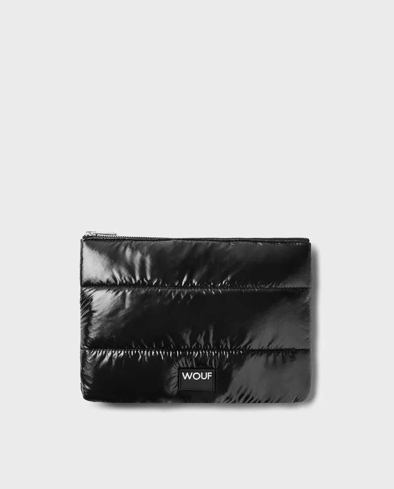 Pochette recyclée matelassée