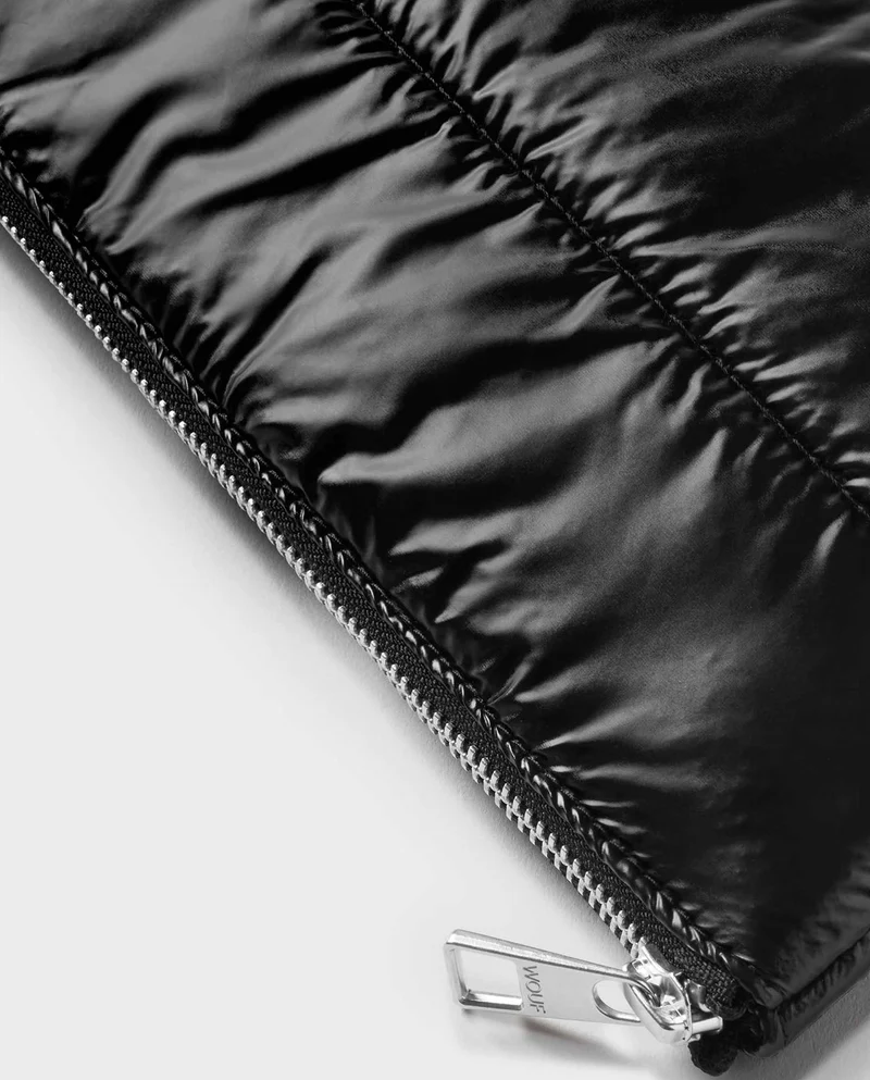 Pochette recyclée matelassée