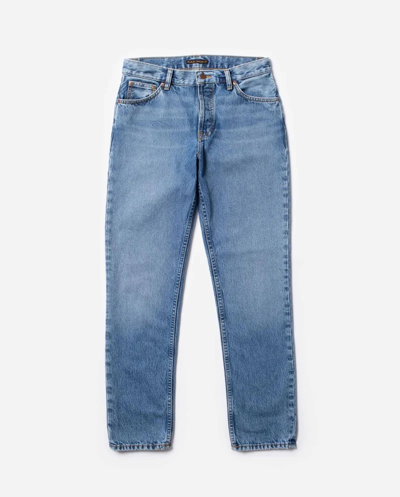 Jean droit en coton bio Shady Sadie Indigo Blues