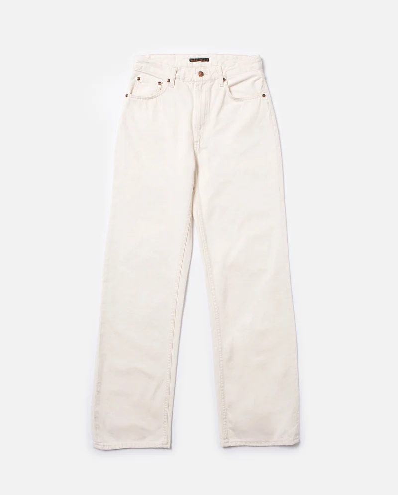 Jean ample en coton bio Clean Eileen Limestone