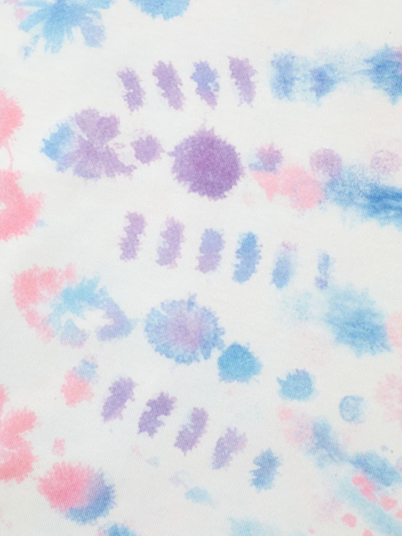 Tie-Dye Ombre Round Neck T-Shirt