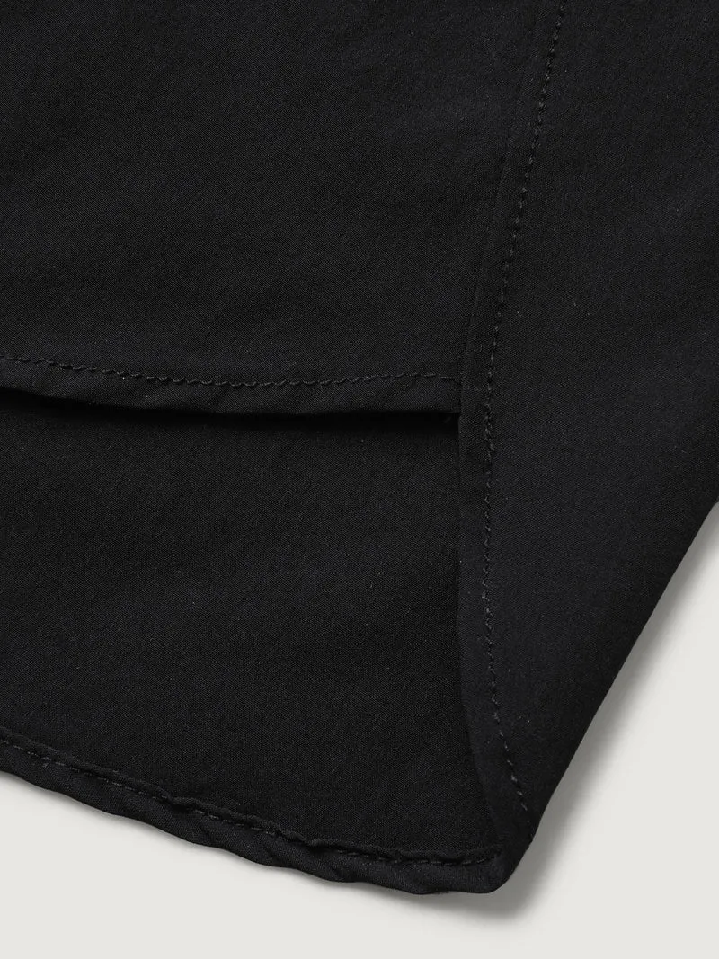 Zipper Pockets Straight-Leg Swim Bottoms