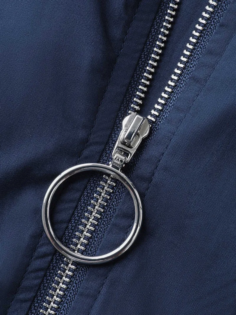Pure Cotton Glide Lock Zipper Midi Dress