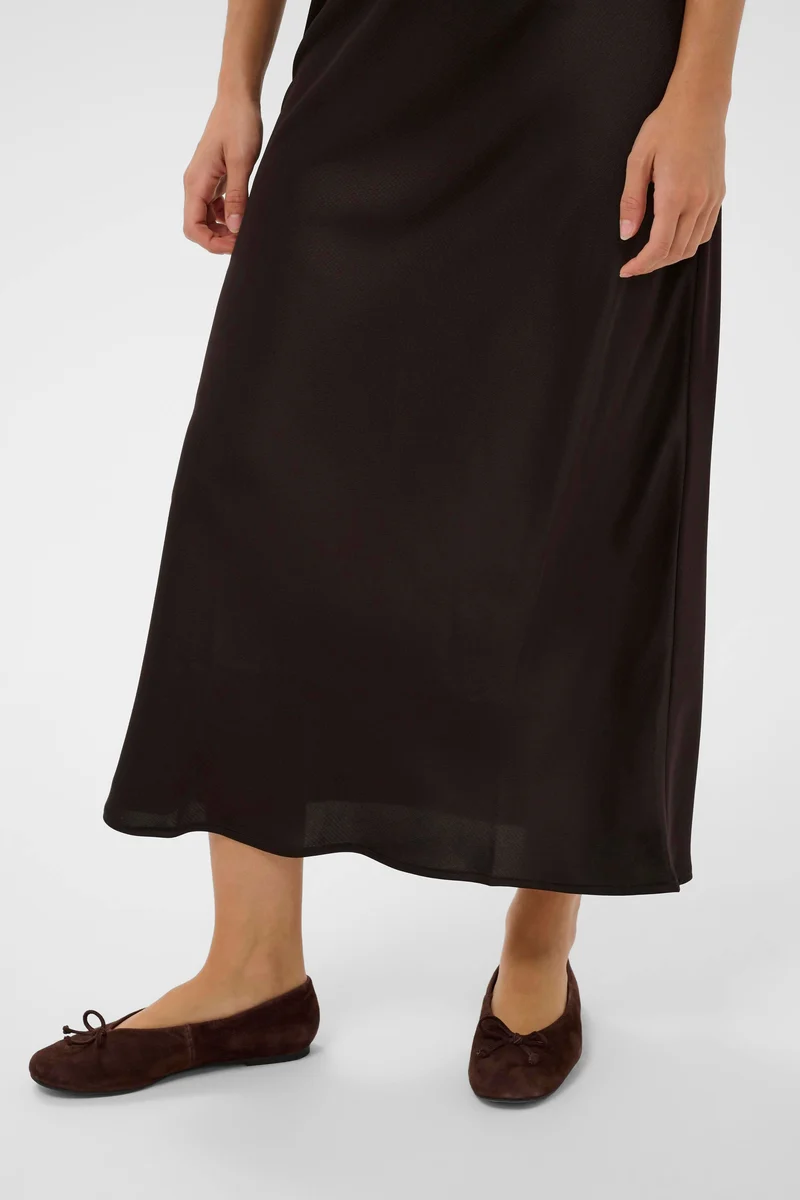 Jupe Lotte longue fluide en maille texturée