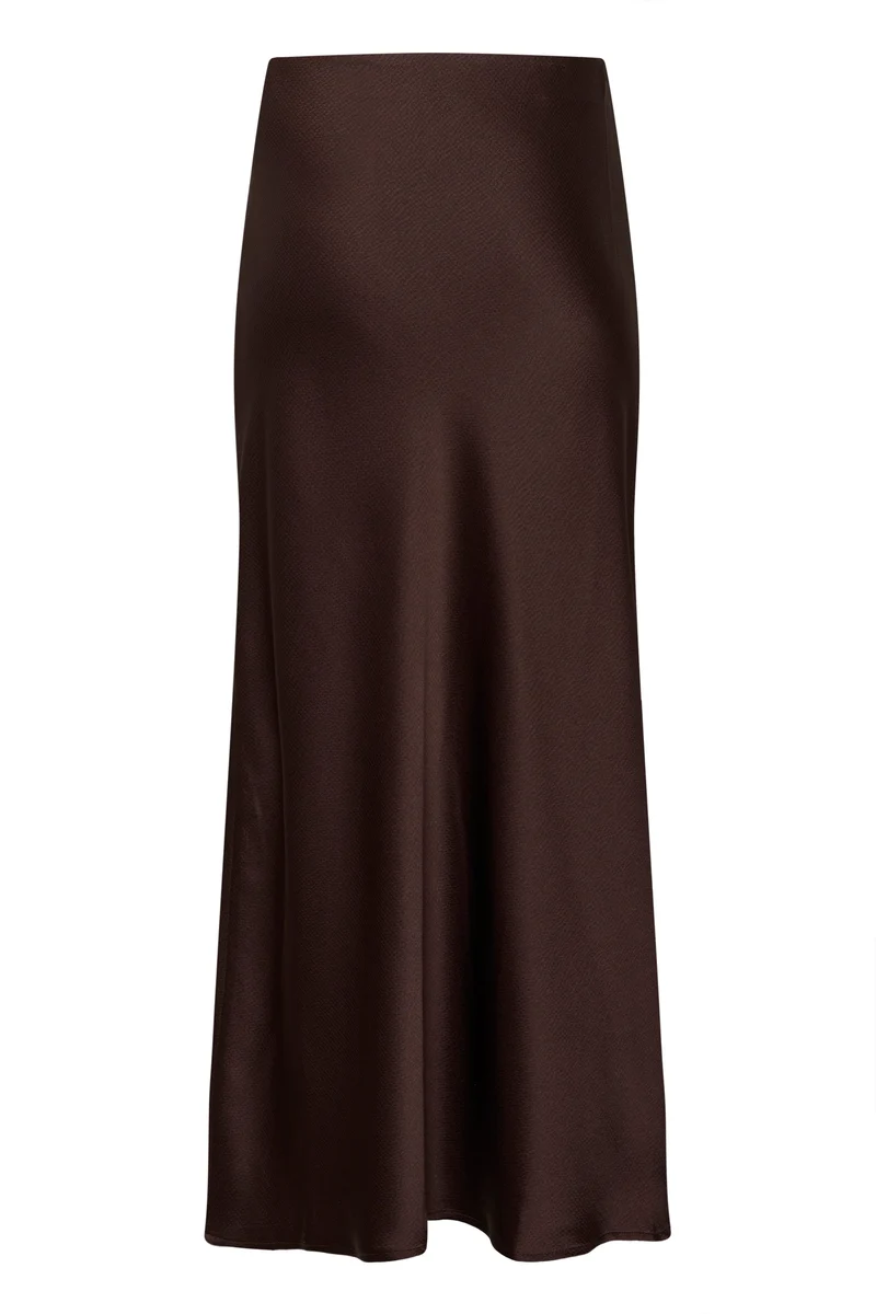 Jupe Lotte longue fluide en maille texturée