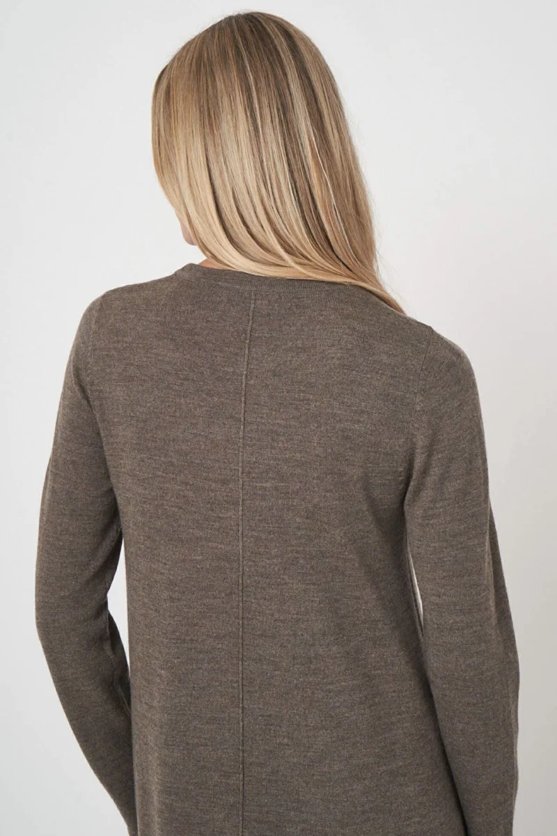 Robe en tricot à coupe évasée