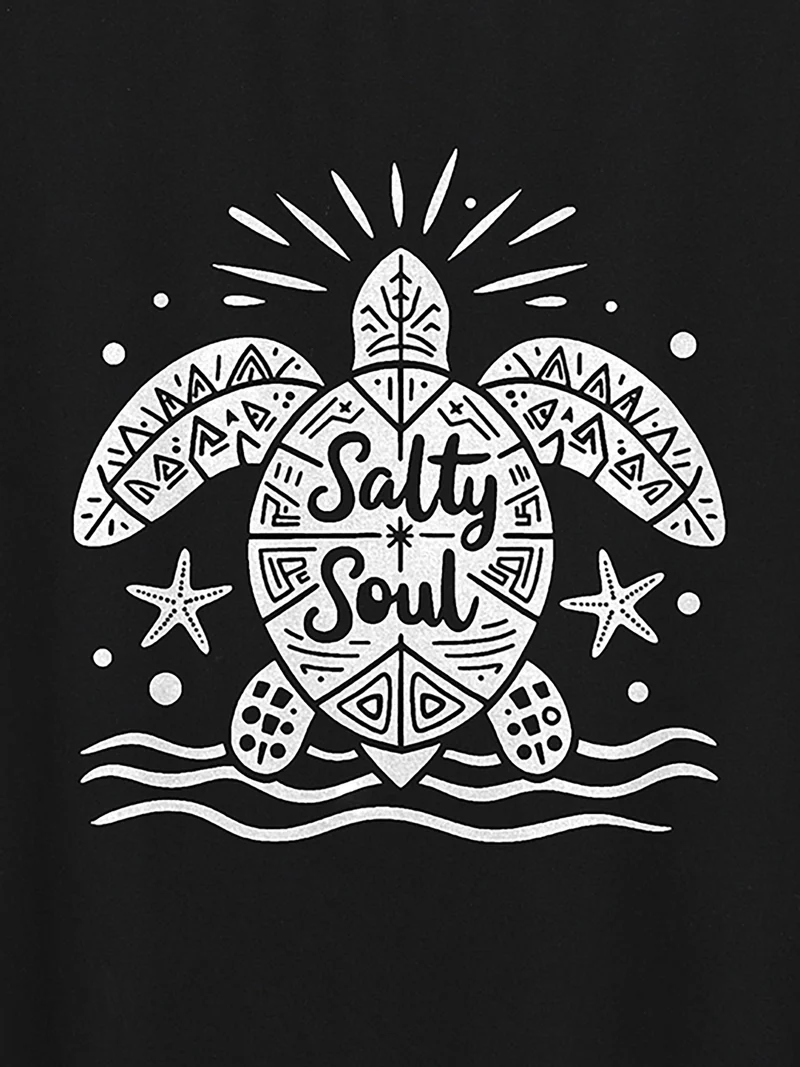 Salty Soul Round Neck T-Shirt