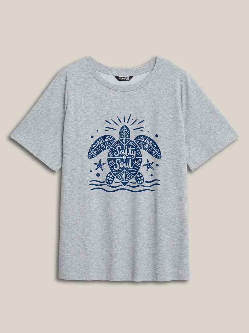 Salty Soul Round Neck T-Shirt
