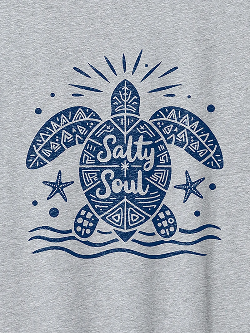 Salty Soul Round Neck T-Shirt