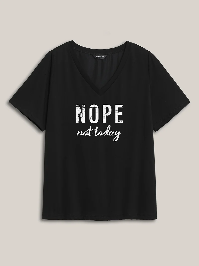 Lazy Vibes V-Neck T-Shirt