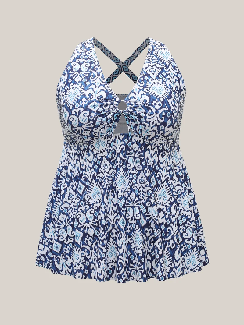 Bohemian Escape Cut-Out Swim Top