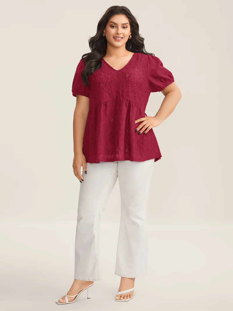 Back Bow Tie Textured Top