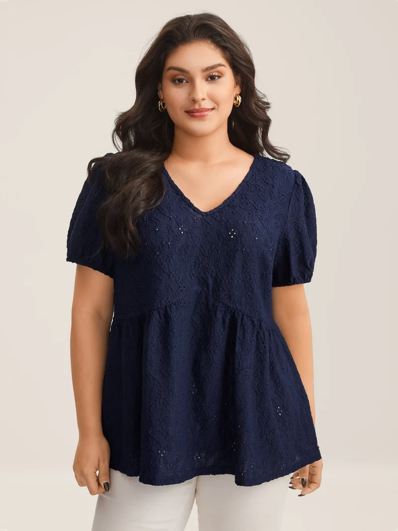 Back Bow Tie Textured Top