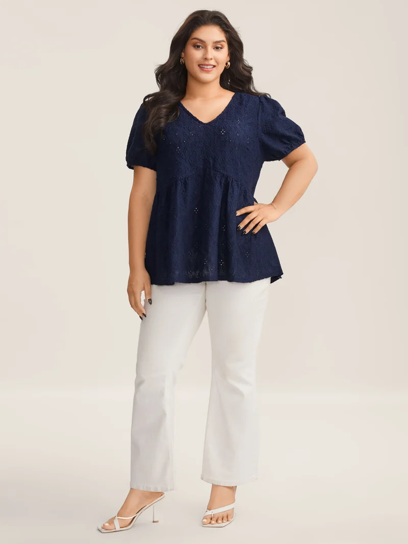 Back Bow Tie Textured Top