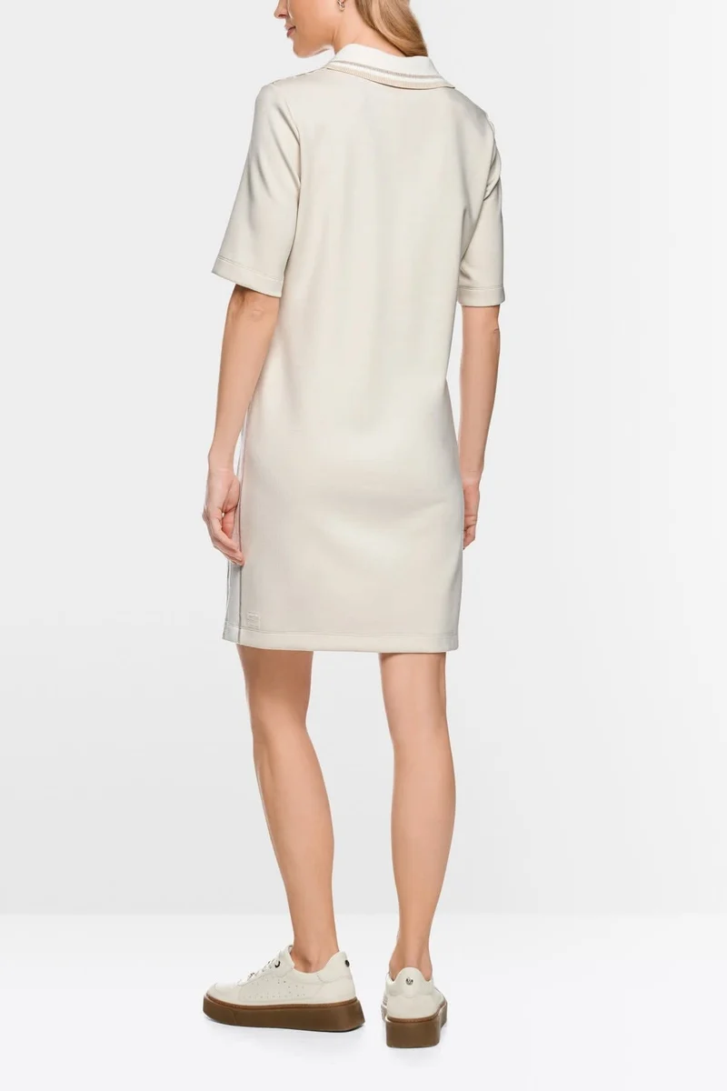 Robe polo en maille texturée