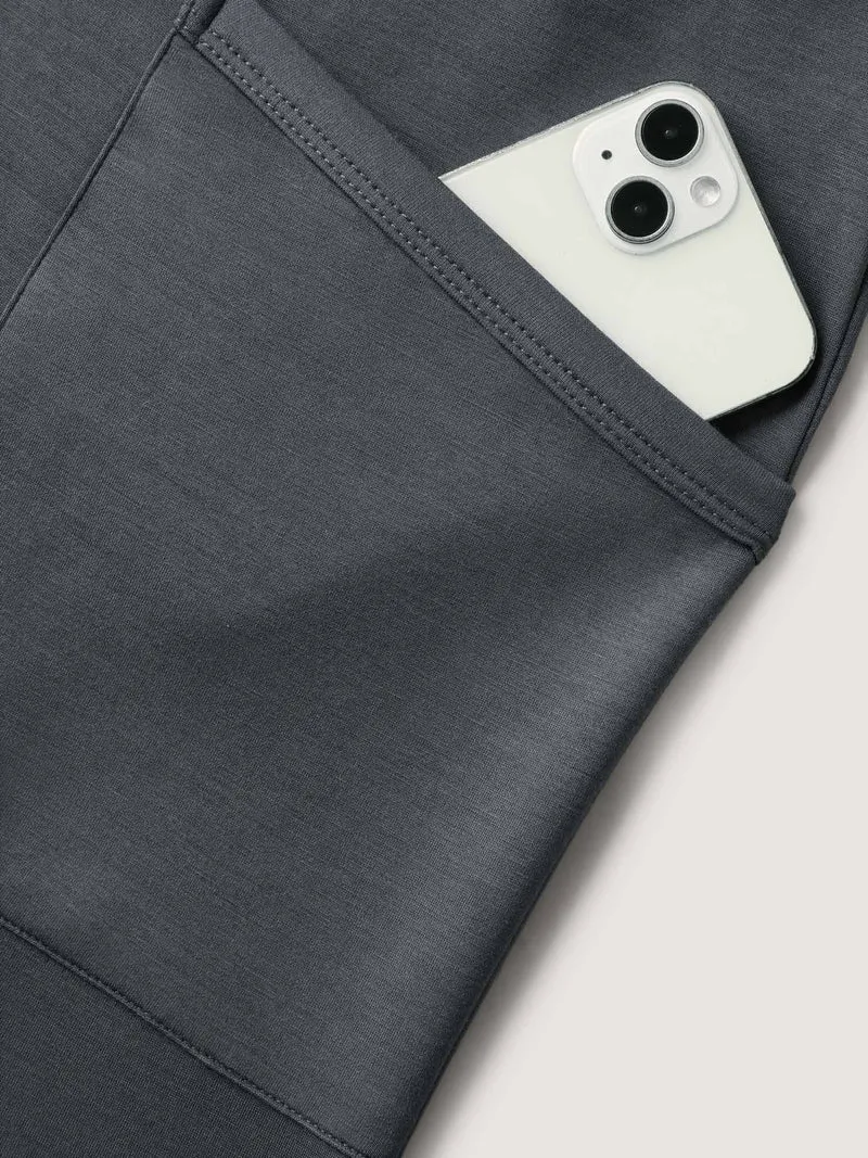 Rolled Hem Drawstring Straight-Leg Pants
