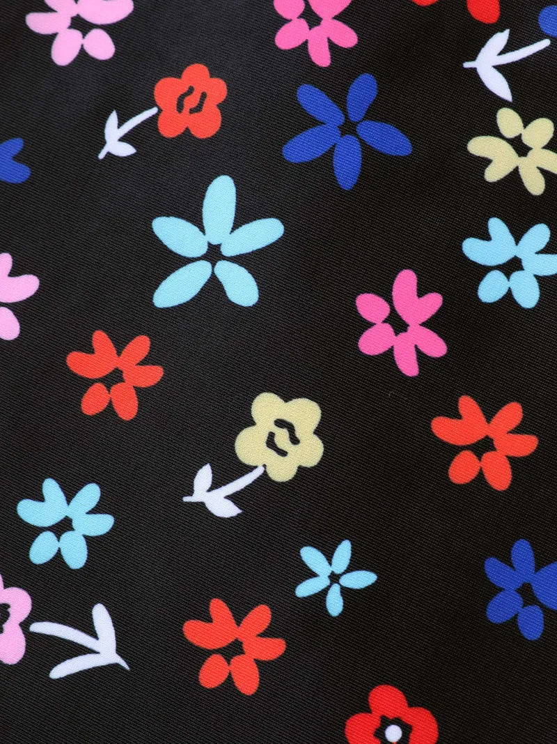 Florals Everywhere Fit and Flare Swim Dress