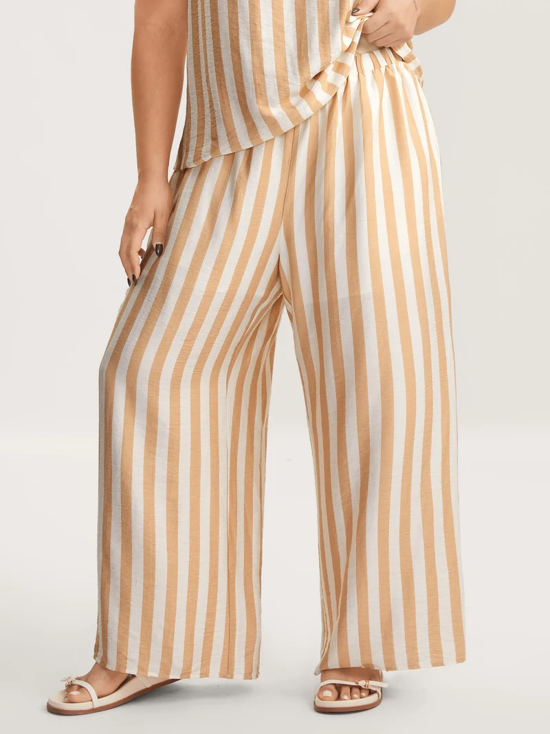 Striped Button Detail Co-Ord Set