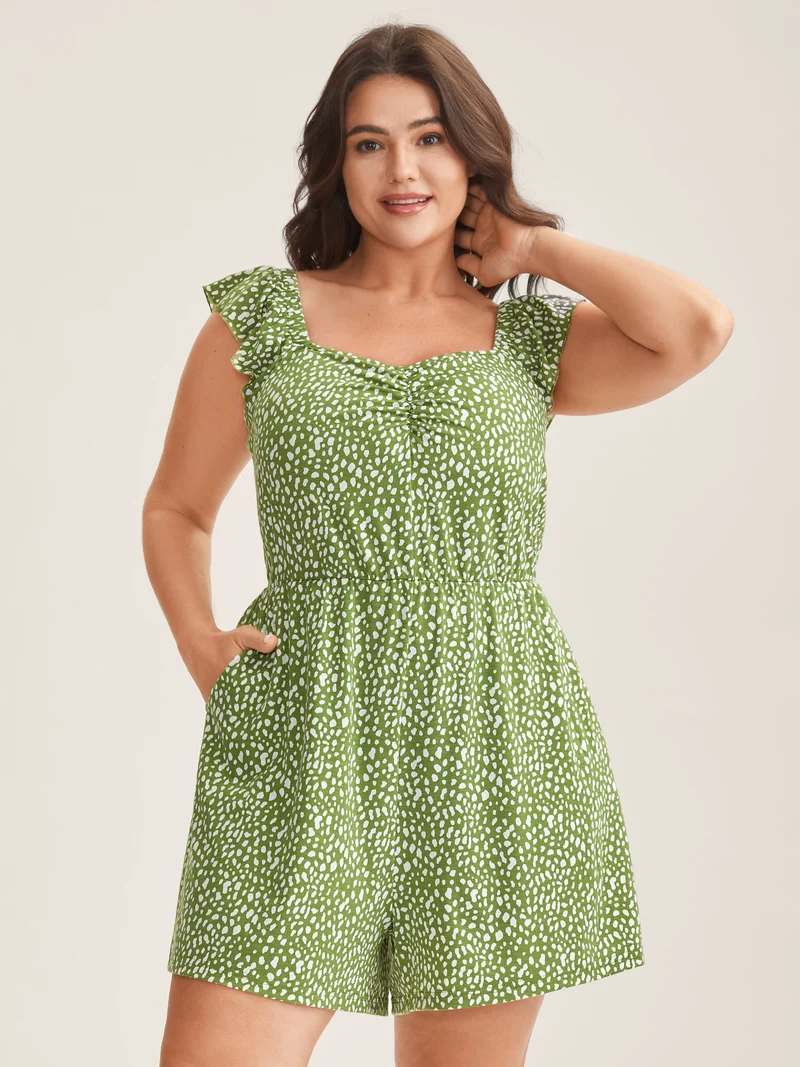 Supersoft Stretchy Waist Animal Print Romper