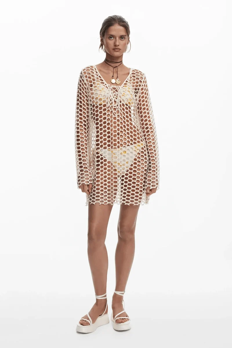 Robe de plage en crochet