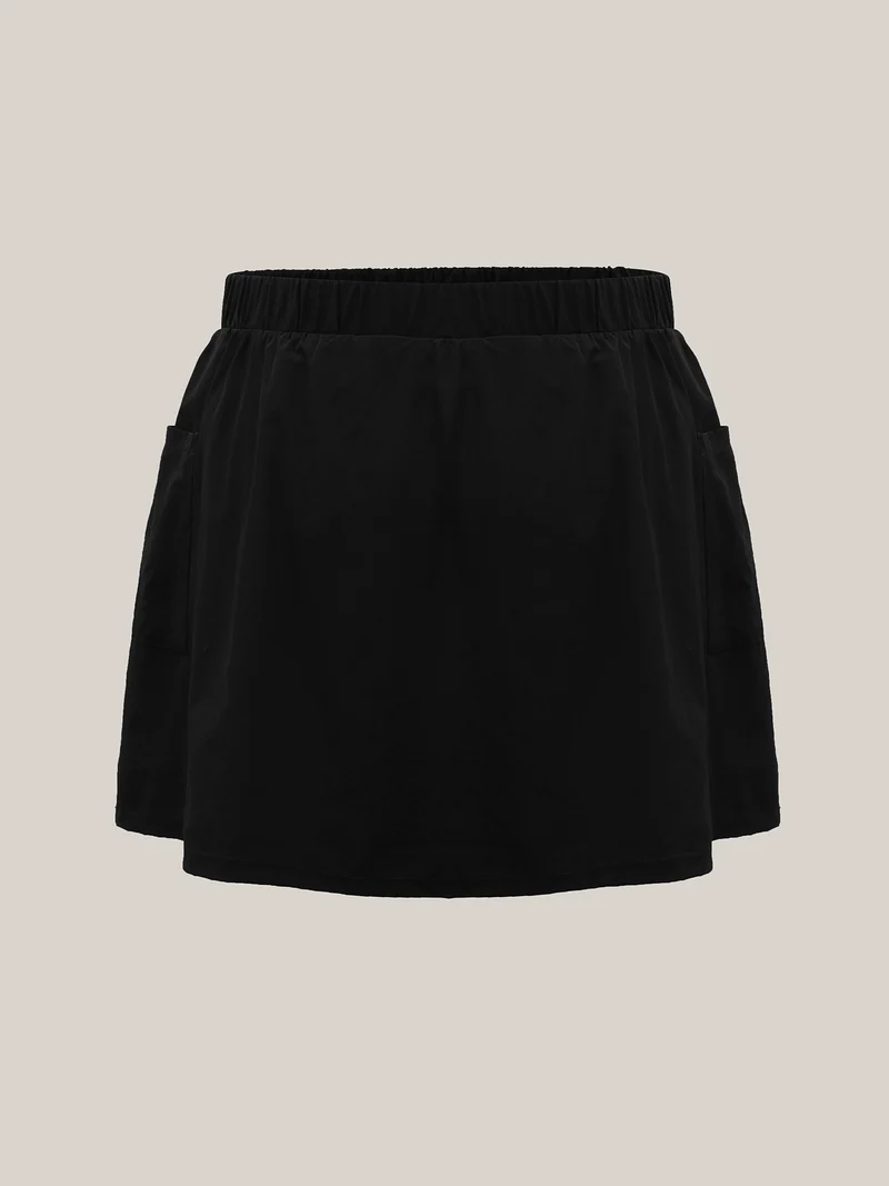 Quick Dry Patch Pocket Swim Skirt