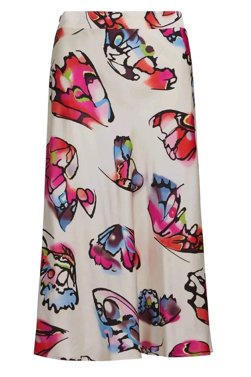 Jupe avec imprimé papillon