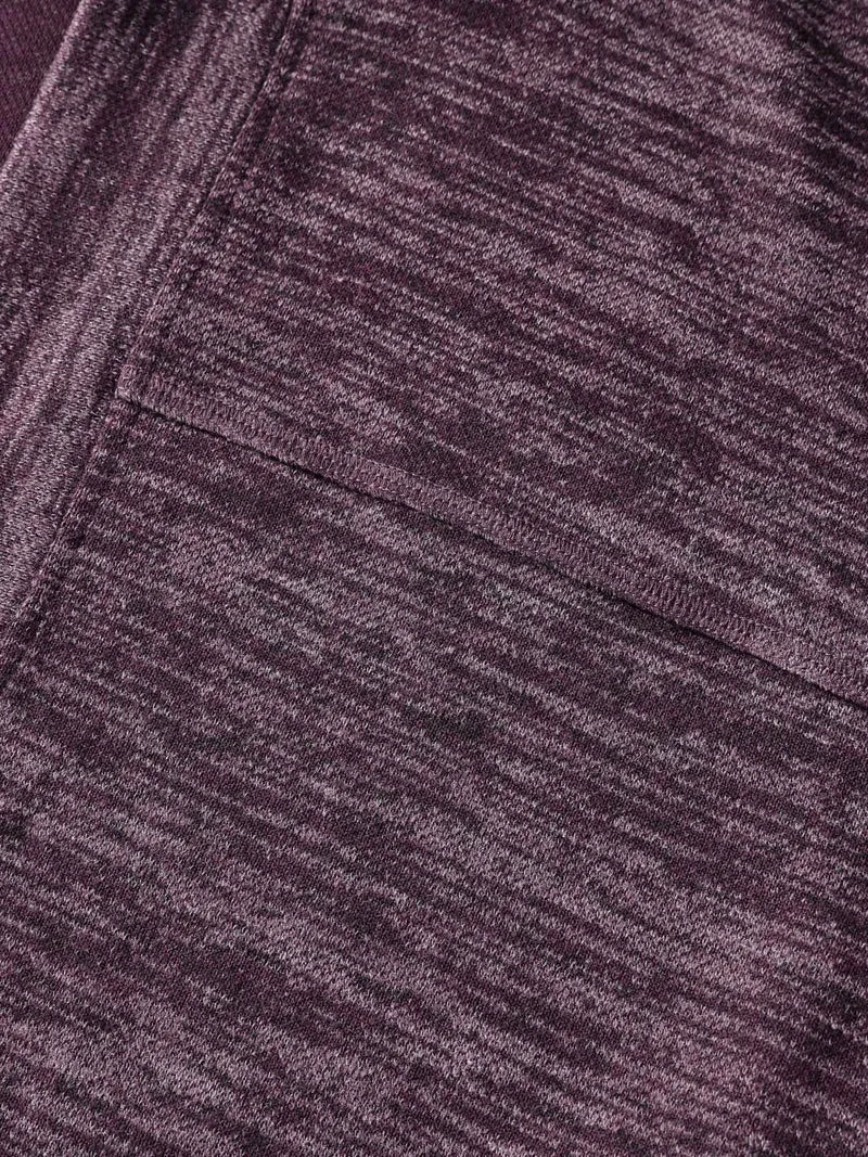Heather Arc Hem Front-Open Jacket