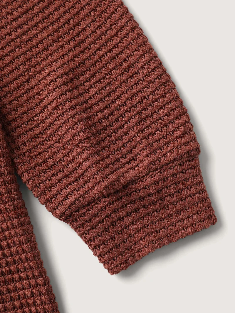 Textured Hooded Neck-Tie T-Shirt