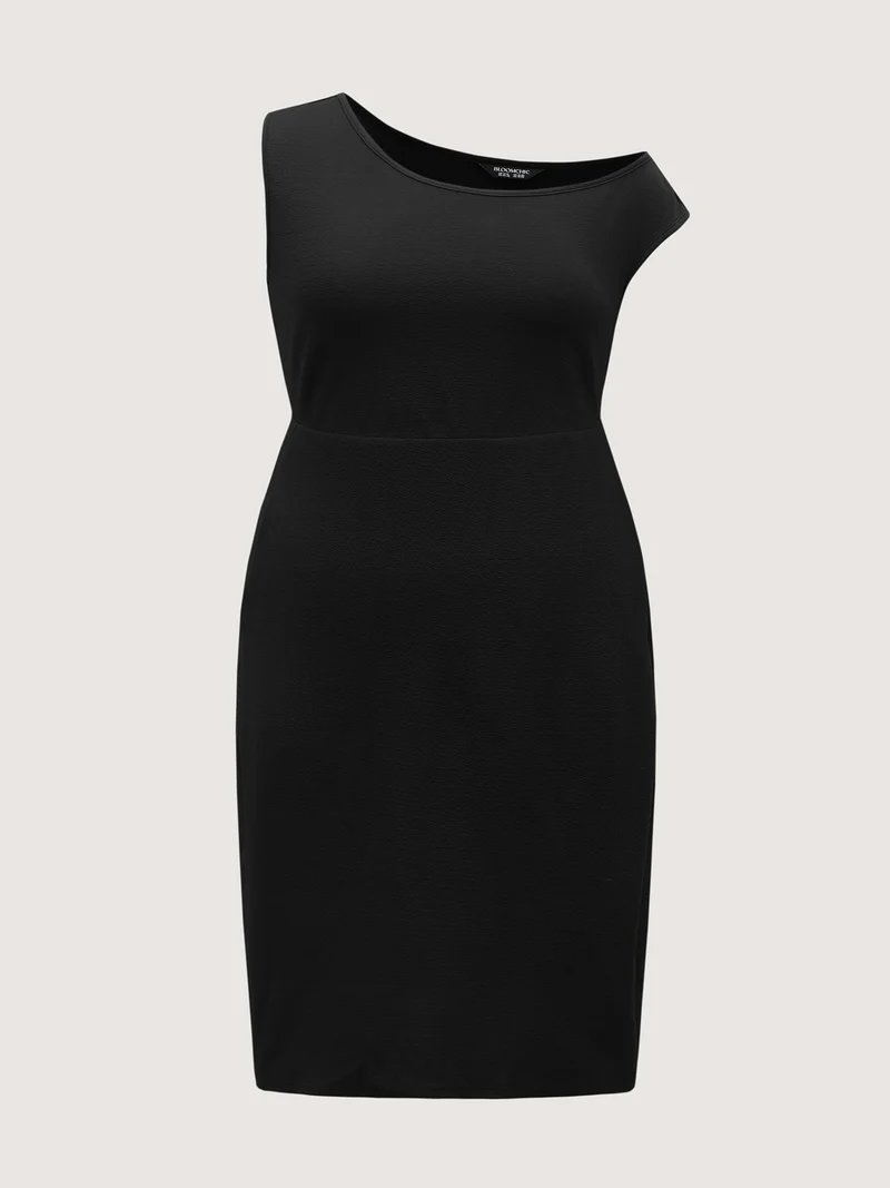 Supersoft One-Shoulder Bodycon Midi Dress