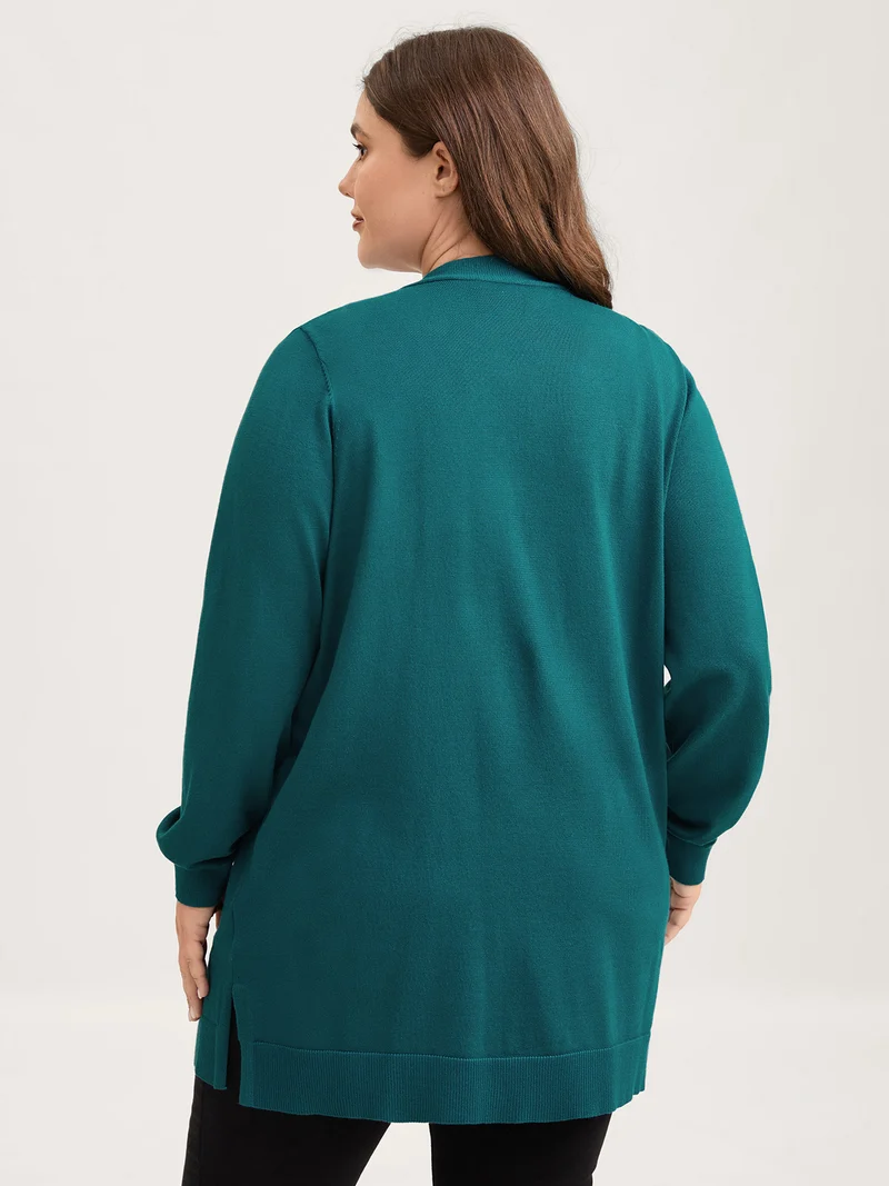 Supersoft Longline Pockets Knit Cardigan