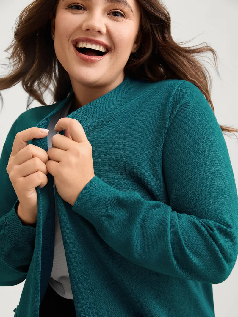 Supersoft Longline Pockets Knit Cardigan