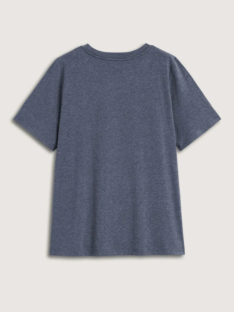 Sunrise Desert Print Round Neck T-Shirt