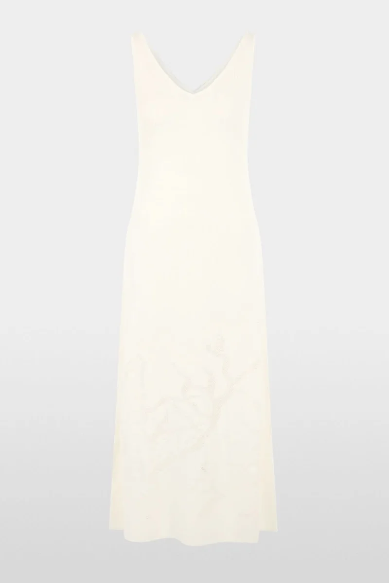 Robe midi fluide à encolure en V
