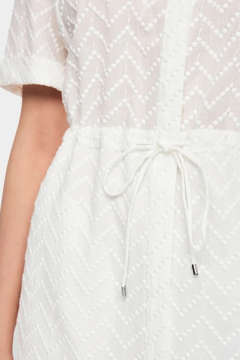 Robe en coton avec cordon