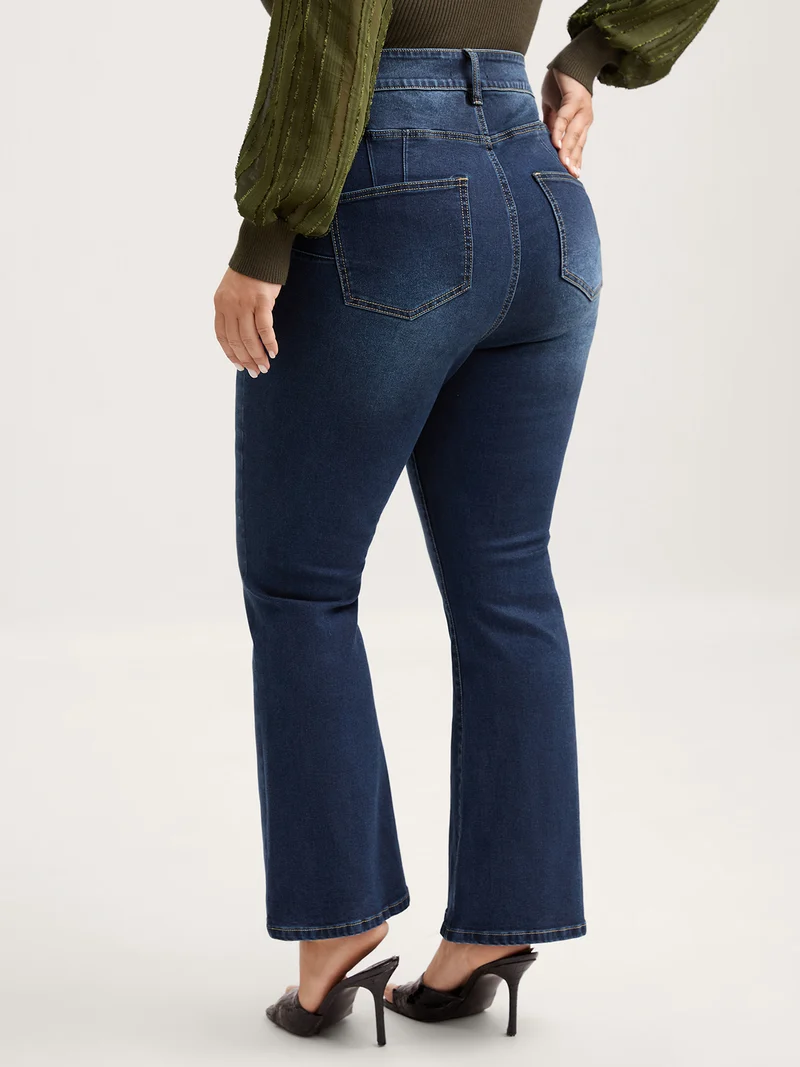 Butt-Lifting Sculpted Bootcut Jeans