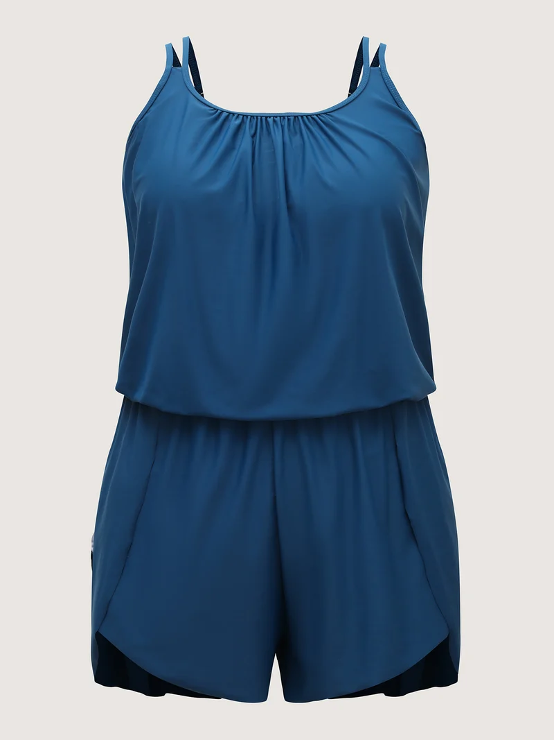 Petal Hem Adjustable One-Piece Swimsuit