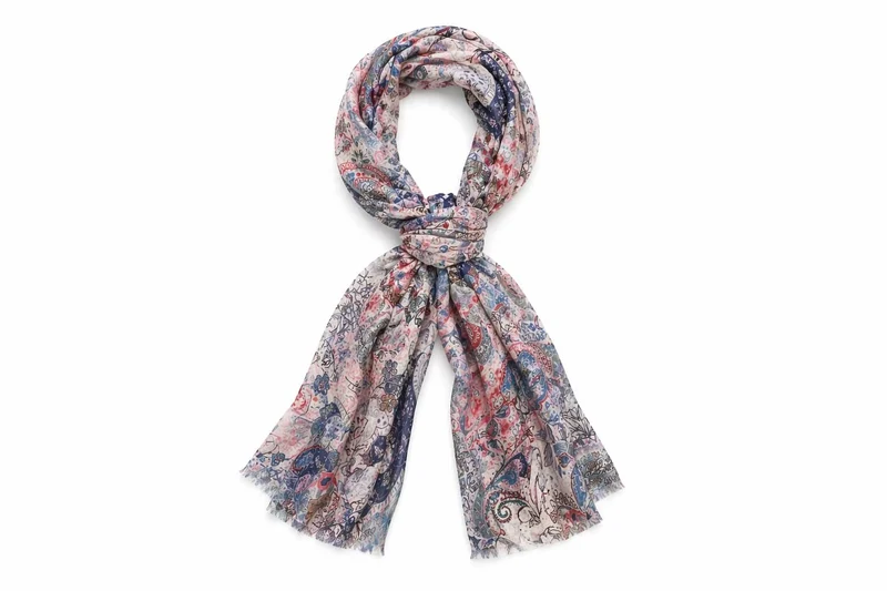 Foulard long imprimé
