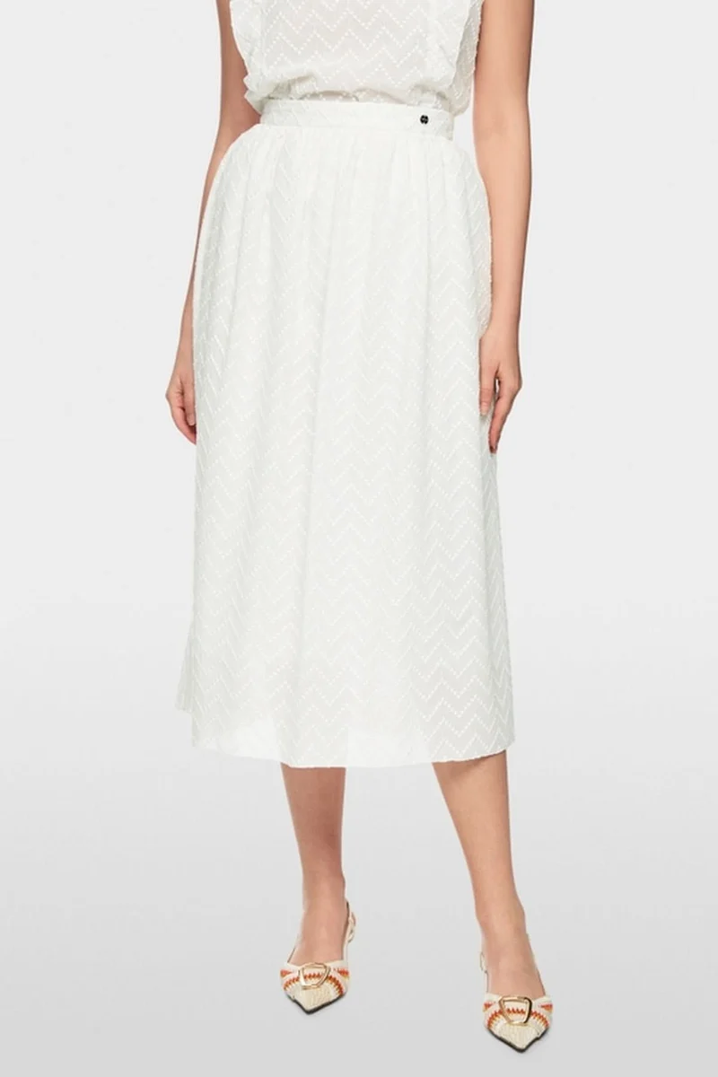 Jupe midi texturée
