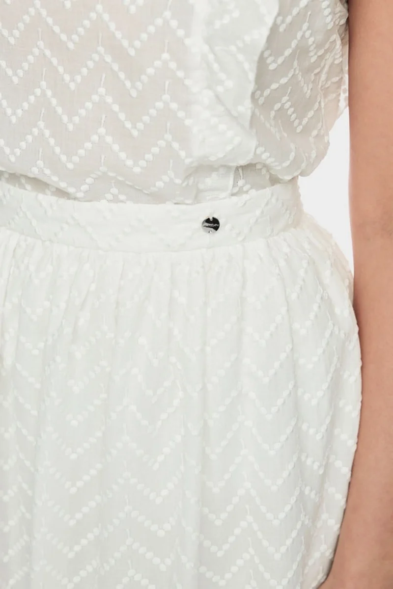 Jupe midi texturée
