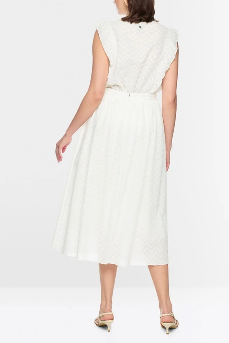 Jupe midi texturée