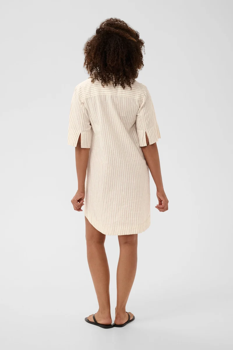 Robe chemise Berrit fluide à manches courtes