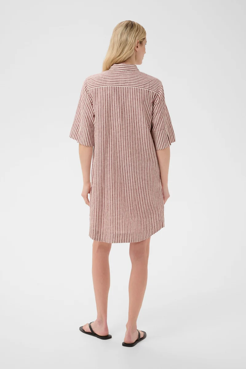 Robe chemise Berrit fluide à manches courtes