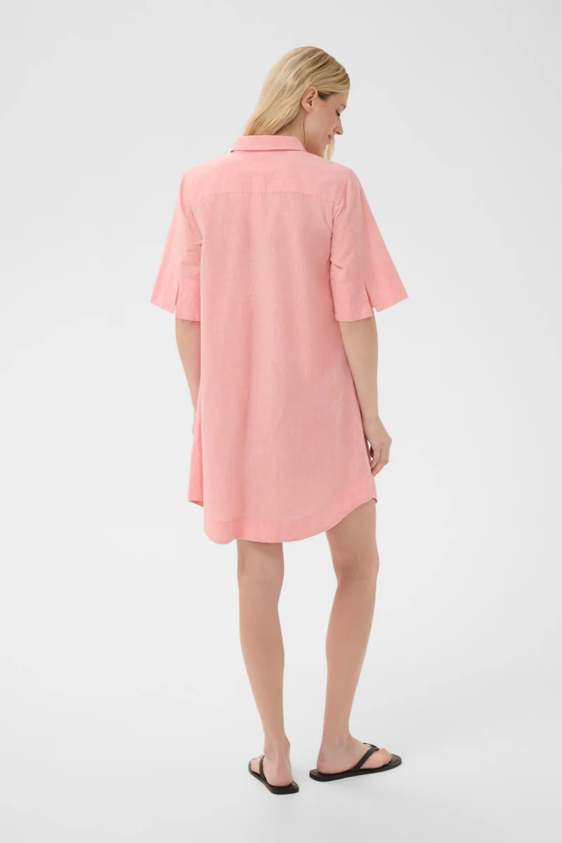 Robe chemise Berrit fluide à manches courtes