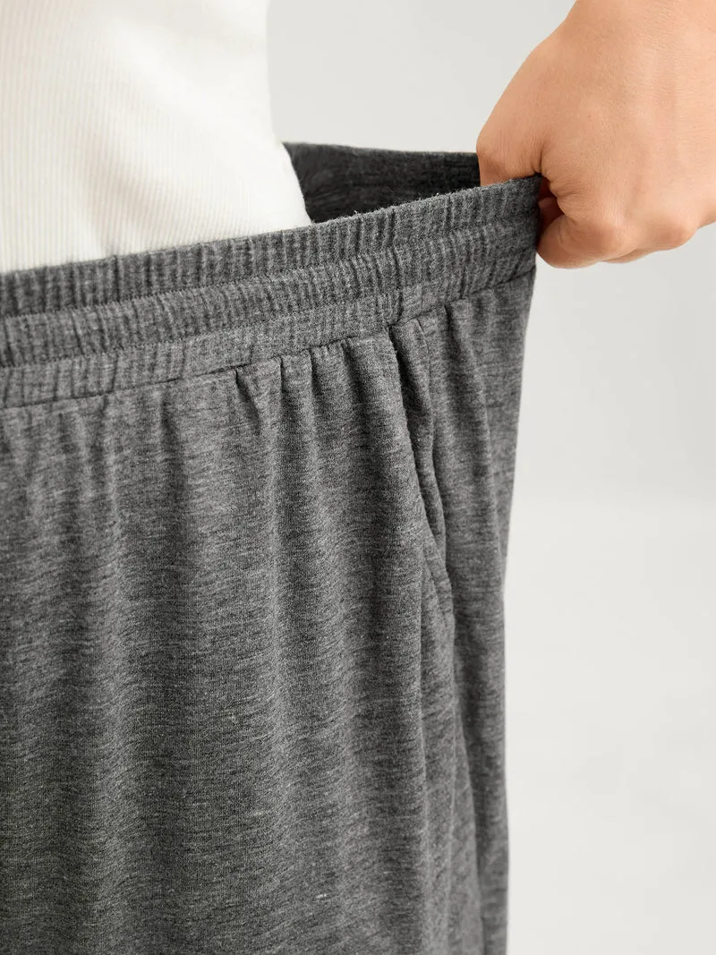 Stretchy Waist Cuffed Lounge Bottoms
