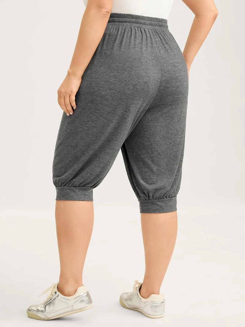 Stretchy Waist Cuffed Lounge Bottoms