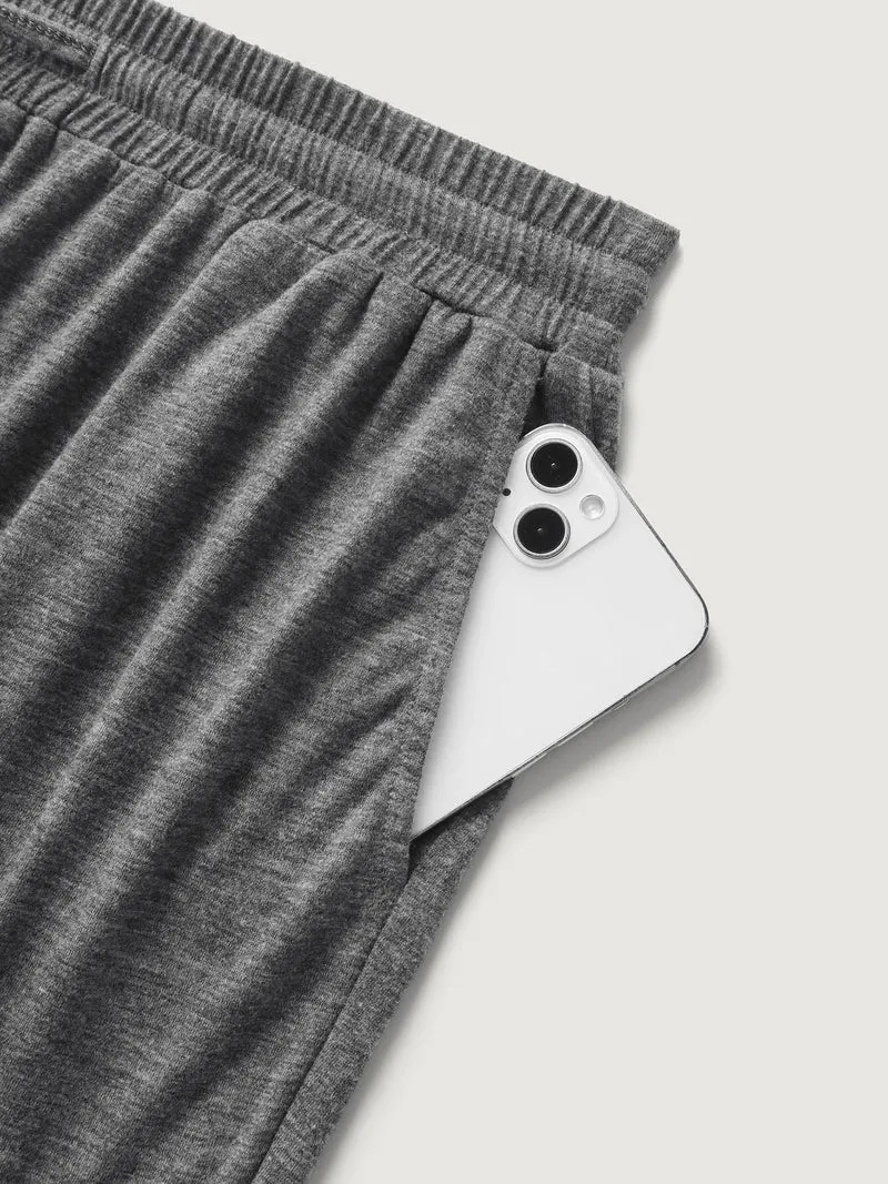 Stretchy Waist Cuffed Lounge Bottoms
