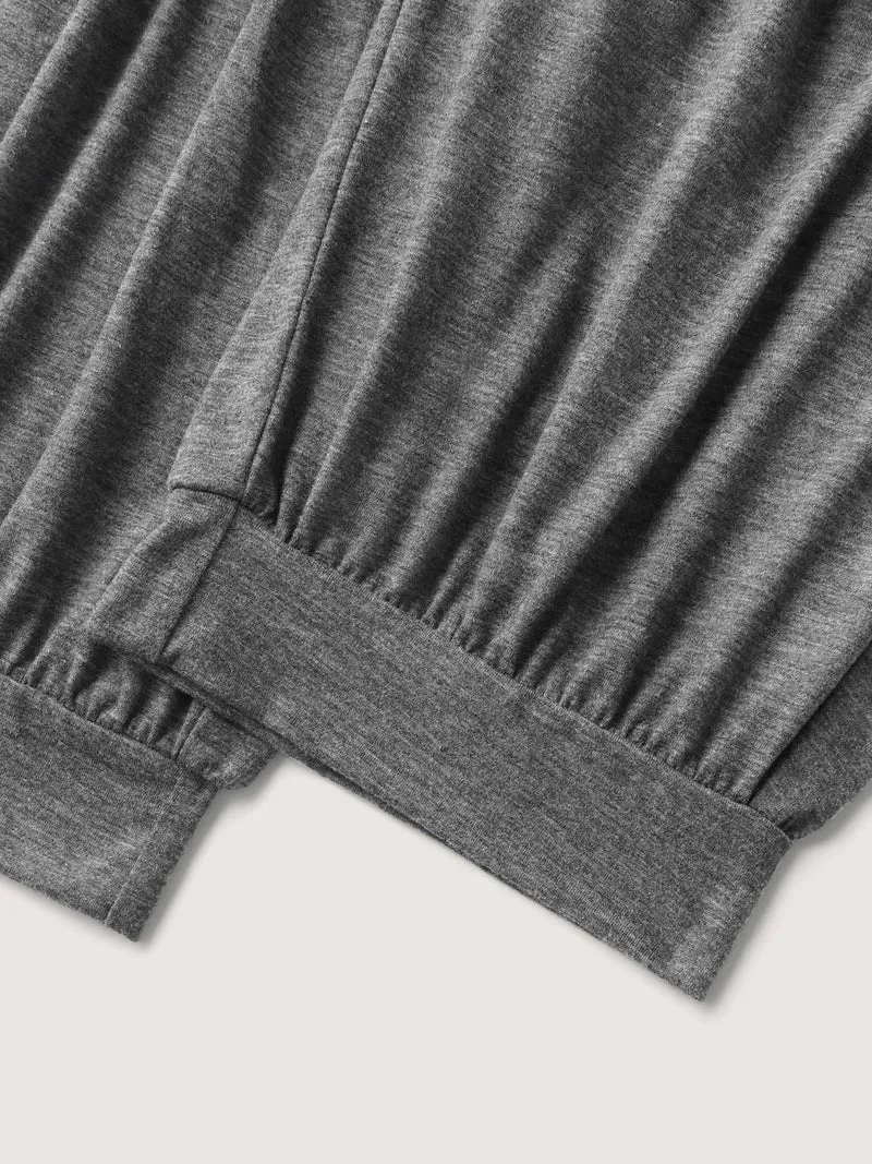 Stretchy Waist Cuffed Lounge Bottoms
