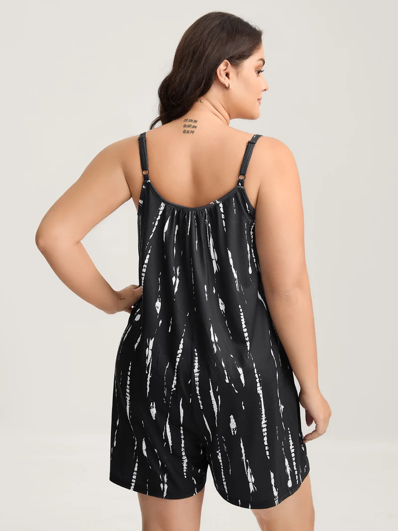 Supersoft Tie-Dye Pockets Romper